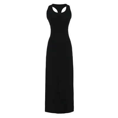 Pure Desire Sexy Wear V neck Slim fit I shape Vest Dress Black - Shop at LoveMi