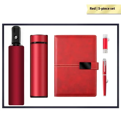 Diverse Business Vacuum Cup Umbrella Gift Set Red - Shop at LoveMi