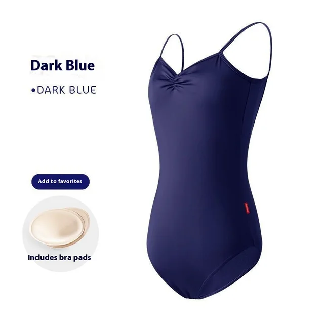 Ballet One piece Women's Sling Exercise Clothing Dark Blue - Shop at LoveMi