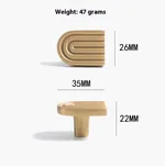 Original Design Tatami Drawer Chest Handle - Single Hole Fine Version