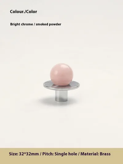 Original Design Brass Crystal Nordic Cabinet Door Wardrobe Shoe Cabinet Furniture Silver Small Handle Purple - Shop at LoveMi