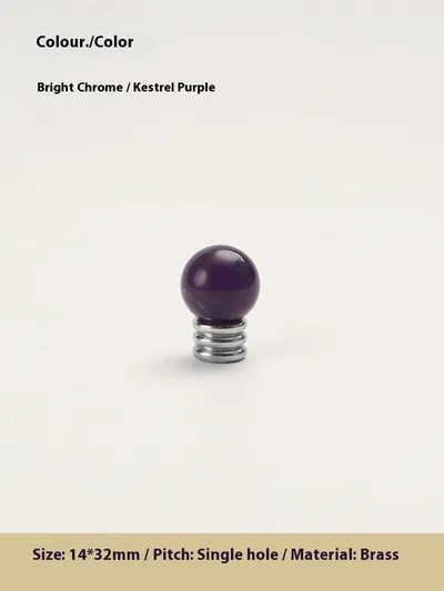 Original Design Brass Crystal Nordic Cabinet Door Wardrobe Shoe Cabinet Furniture Silver Small Handle Silver Bulb Ocean Blue - Shop at LoveMi