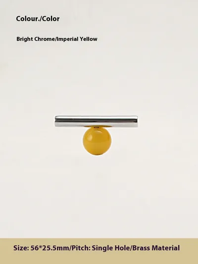 Original Design Brass Crystal Nordic Cabinet Door Wardrobe Shoe Cabinet Furniture Silver Small Handle Silver Yellow Single Hole - Shop at LoveMi