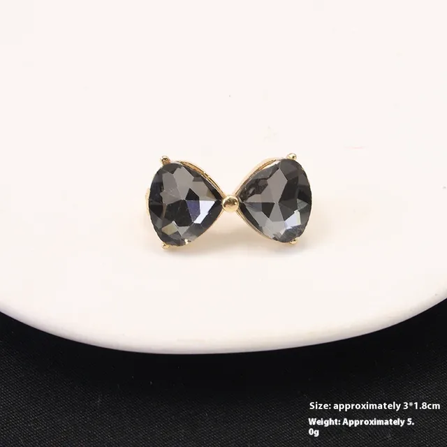 New Alloy Brooch High Sense Niche High end Pin Coat Suit High end All match Corsage Black Bow Tie - Shop at LoveMi