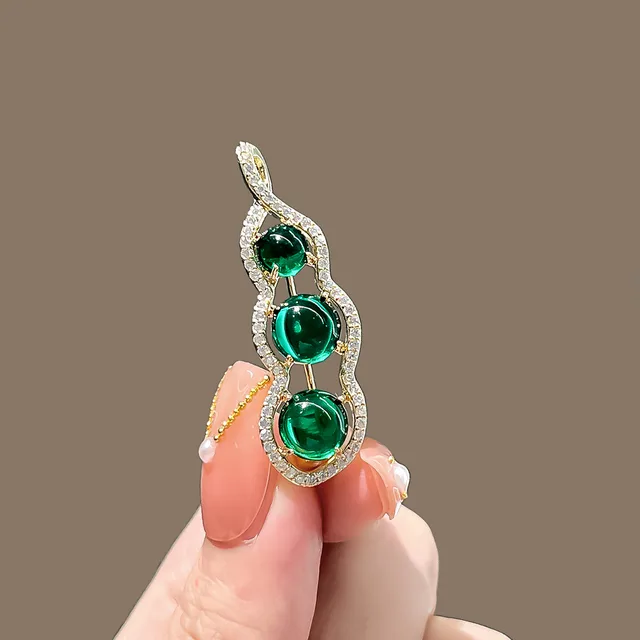New Alloy Brooch High Sense Niche High end Pin Coat Suit High end All match Corsage Peas - Shop at LoveMi