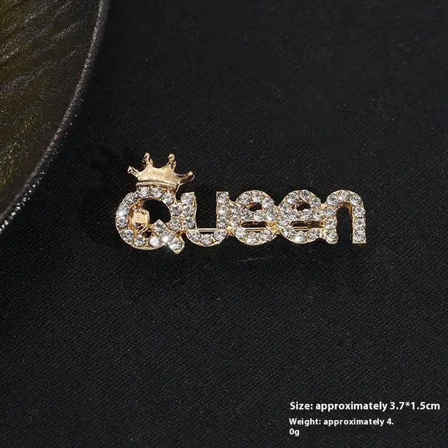 New Alloy Brooch High Sense Niche High end Pin Coat Suit High end All match Corsage Queen - Shop at LoveMi