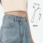 Scarf Clip Silk Scarf Clip T-shirt Corner Trimming Pants Waist Trimming Trousers Cuff Tightening Fixing Clip - U Silver