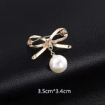 16 Bow Pearl Pin