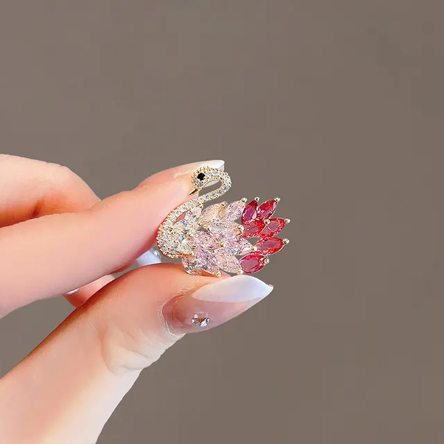 Small Bow High end Corset Sewing Free Shirt Anti exposure Button 274 Pink Swan - Shop at LoveMi