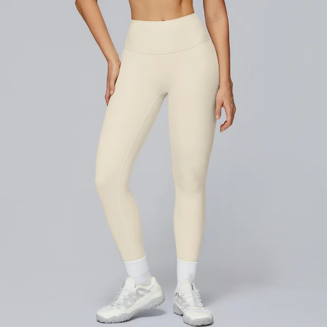 Yoga Trousers High Waist Tight Pocket Sports Trousers Khaki - Shop at LoveMi