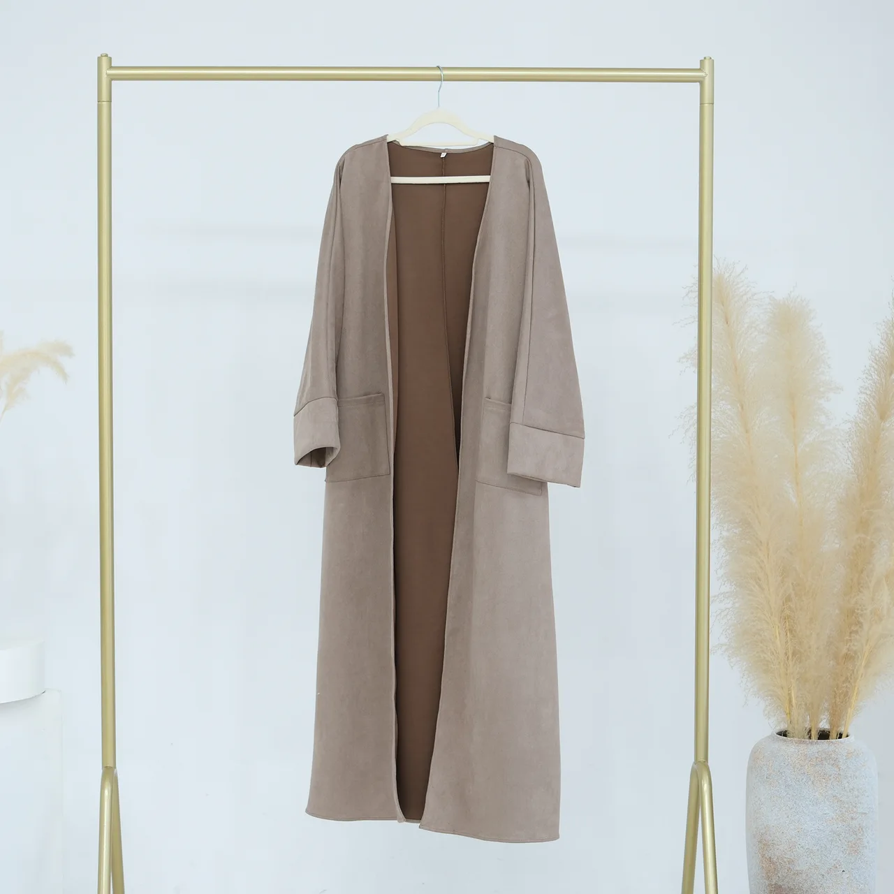 Women's Turkish Cardigan Fashion Special Dress - Taro Colour