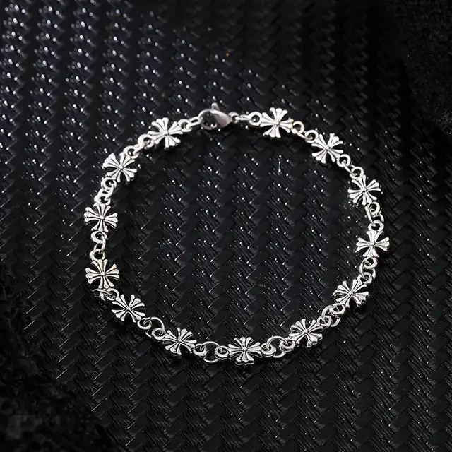 Internet Celebrity Same Cross Bracelet Hipster Crowe Fashion Couple Bracelet B04 - Shop at LoveMi