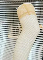 Skin Color Mesh Stockings