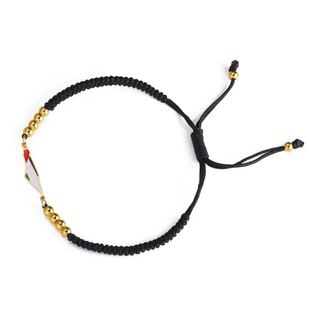 Double Layer Bead Necklace Ladies Stainless Steel Black Braided Rope - Shop at LoveMi