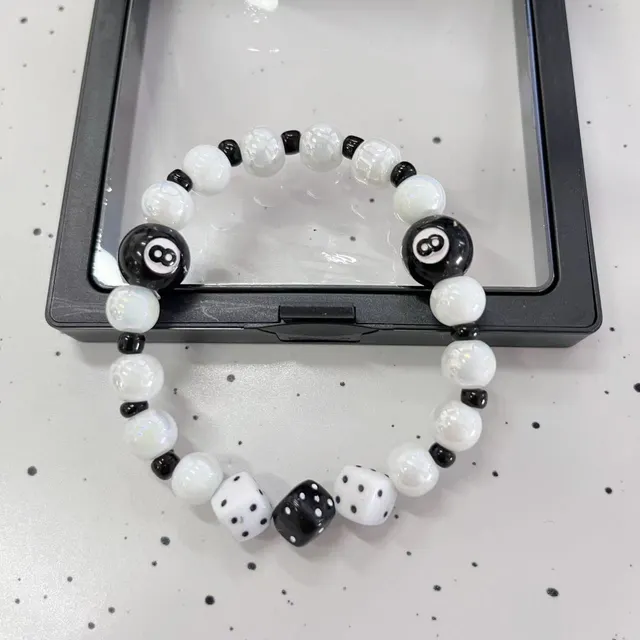 Pearl Bracelet Bracelet Female Elastic String Beaded N85 - Shop at LoveMi