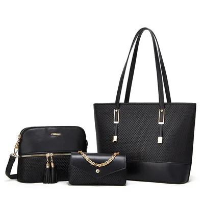 Fashionable Large Capacity Multi functional Handbag Black - Shop at LoveMi