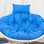 Blue Dark Blue Round Pad