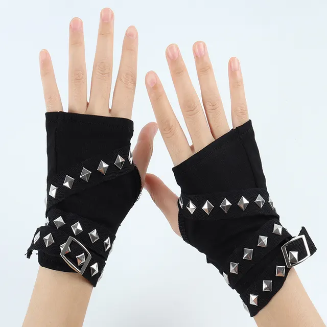 New Y2g Millennium Gloves Rivet Black One Pair Pack - Shop at LoveMi