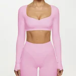 Yy089 Peach Pink Top