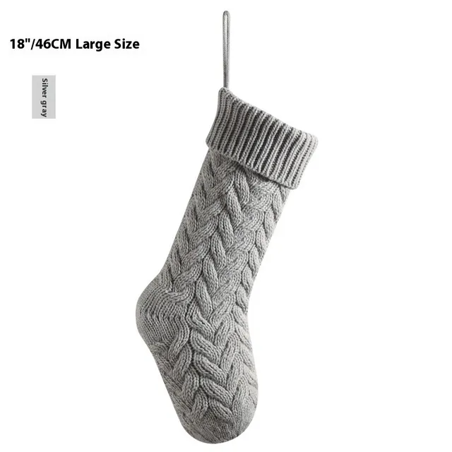 Layout Supplies Decorative Decorations Knitted Pendant Gift Bag Twist Large Silver Gray - Shop at LoveMi