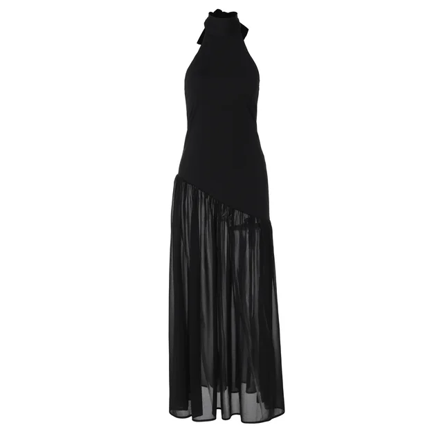 Women's Fashion Slim Fit Skirt Solid Color Dress Black - Shop at LoveMi
