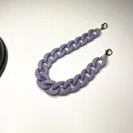European And American Matte Acrylic Bag Chain - Matte Purple