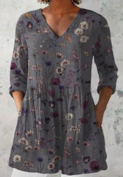 Summer Fashion Casual V neck Women's Top Vnsy01 Sx3046 - Shop at LoveMi