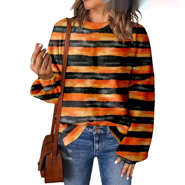 3D Digital Printing Pattern Shading Fashion Trend Round Neck Sweater G Style - Shop at LoveMi