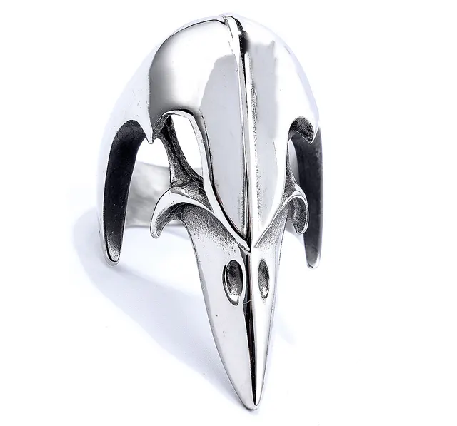 Stainless Steel Glossy Eagle Men's Ring No 7 - Shop at LoveMi