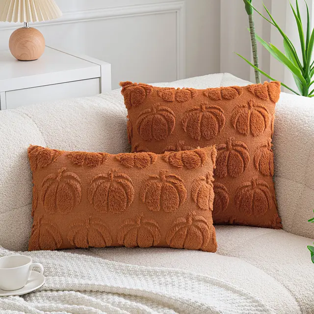 Household Solid Color Simple Embroidered Wool Pillow And Cushion Cover Deep Focus - Shop at LoveMi