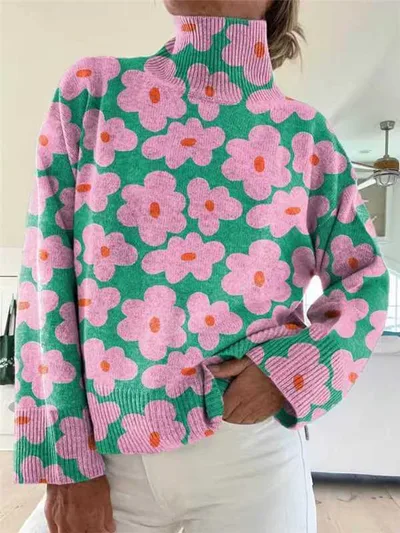 Christmas Abstract Print Casual Cape Jacket 13Style - Shop at LoveMi