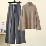 Khaki Sweater Gray Pants