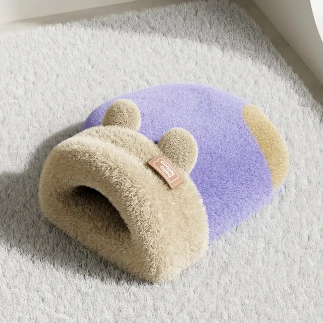 Household Winter Warm Cat Closed Sleeping Bag Purple Honey Pot - Shop at LoveMi