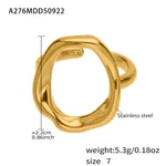 Gold Geometric Ring