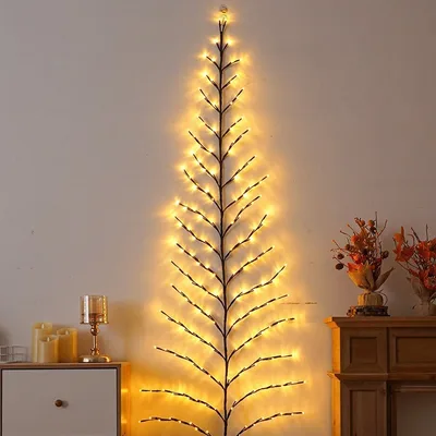 LED Christmas Leaves Rattan Lamp Bedroom Indoor American Standard - Shop at LoveMi