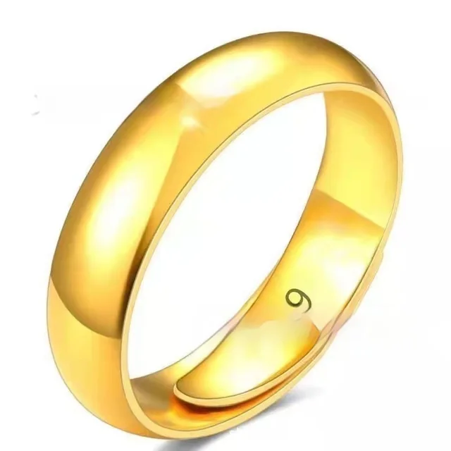 Silver Plated Ring Smooth Opening Accessories Gold Plated Gold - Shop at LoveMi