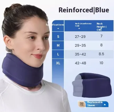 Neck Support Anti bow Fixation Cervical Spine Correction Bandana Strengthening Style Blue - Shop at LoveMi