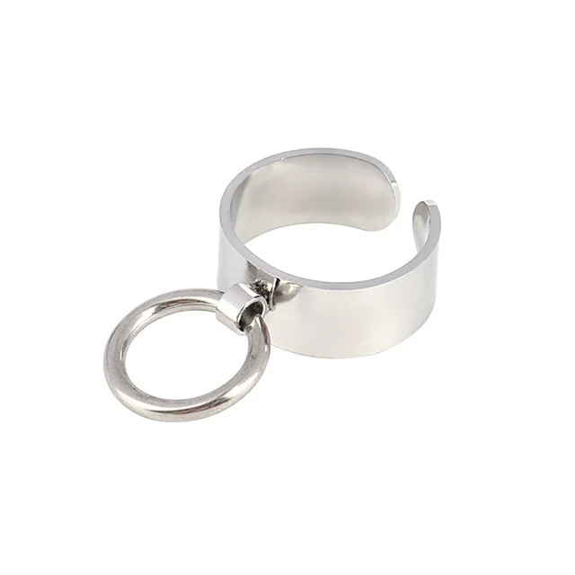 Stainless Steel Open Hanging Round Ring B2262 - Shop at LoveMi
