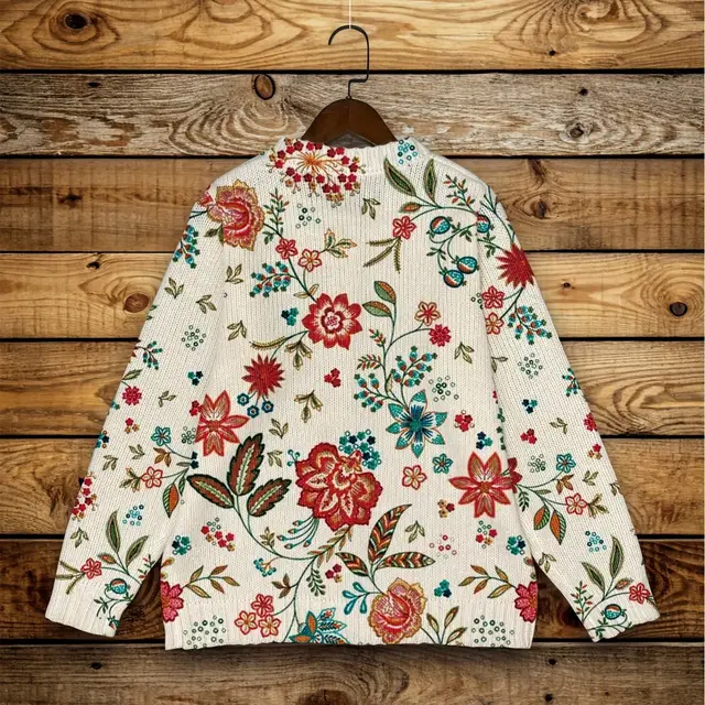 3D Digital Printing Ladies Knitted Cardigan 1 Style - Shop at LoveMi