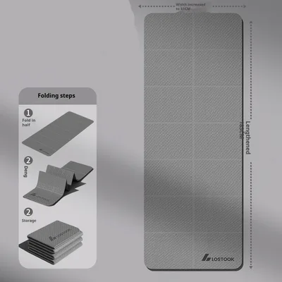 Widening Non slip Thickening Exercise Household Mute Widened Thickened Exercise Mat Firm Gray - Shop at LoveMi