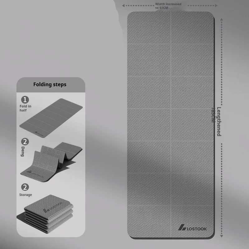 Widening Non slip Thickening Exercise Household Mute Widened Thickened Exercise Mat Firm Gray - Shop at LoveMi