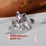 M1307 Peach Blossom Fox Ring
