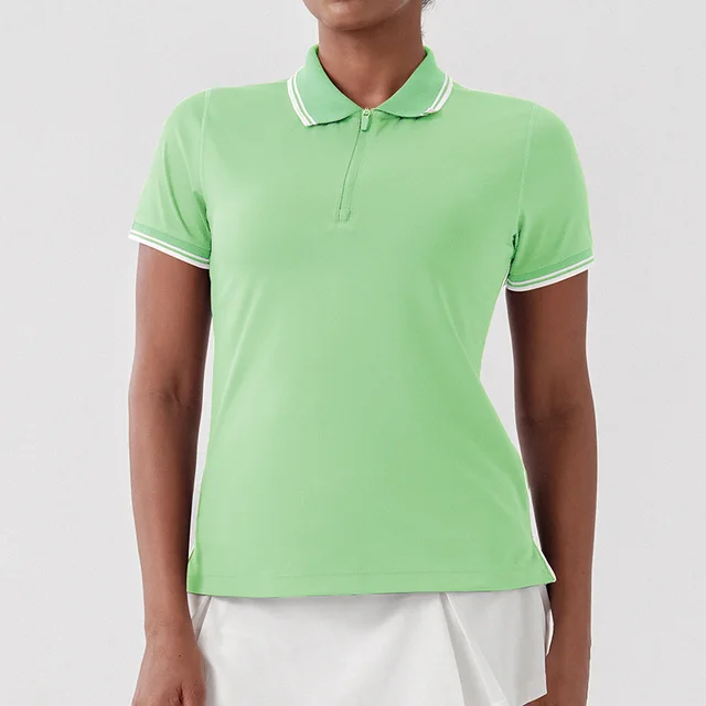 Casual Golf Tennis Top Antibacterial Wicking Quick drying T shirt Fresh Green - Shop at LoveMi