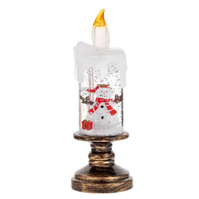 Creative Home Versatile Christmas Decorations Candle Lights Snowman - Shop at LoveMi