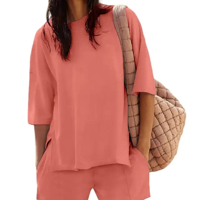 Summer New Women's Blouse Shorts Suit Red - Shop at LoveMi