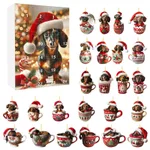 Christmas Coming Blind Box Sausage Dog Cup Pendant - Type D Gj283004