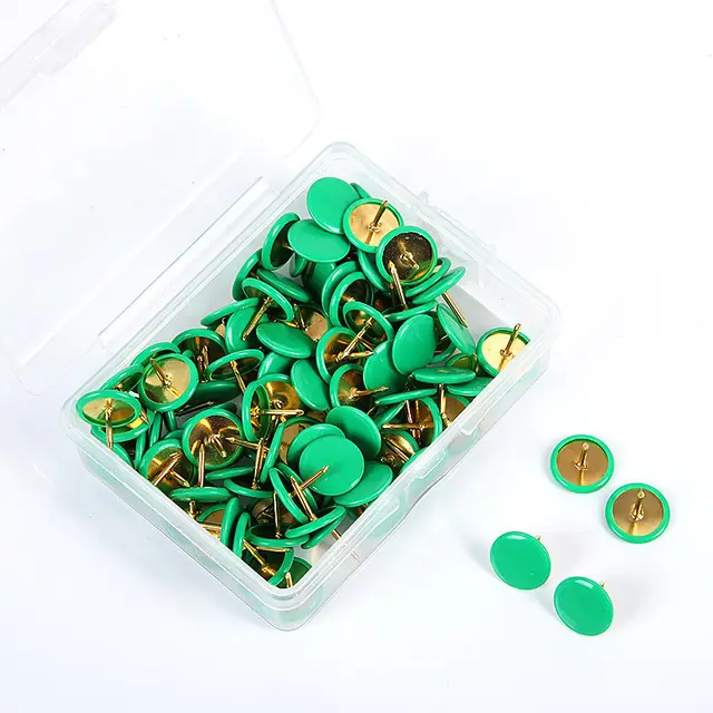 Creative Office Stationery Color Plastic Pushpin Green - Shop at LoveMi
