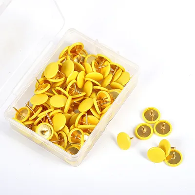 Creative Office Stationery Color Plastic Pushpin Yellow - Shop at LoveMi