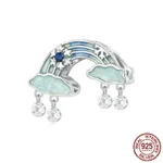 Ice And Snow Fairy Rainbow S925 Sterling Silver Diy Bracelet String Beads - Bsc934