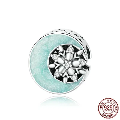 Snow Moon Night S925 Silver Bracelet Beaded Scc1653 - Shop at LoveMi